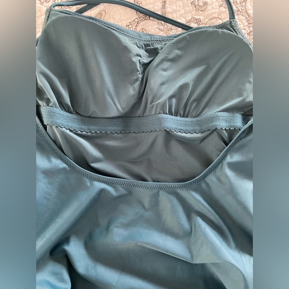 Girlfriend Collective one piece dark blue teal swimsuit small - Picture 6 of 12